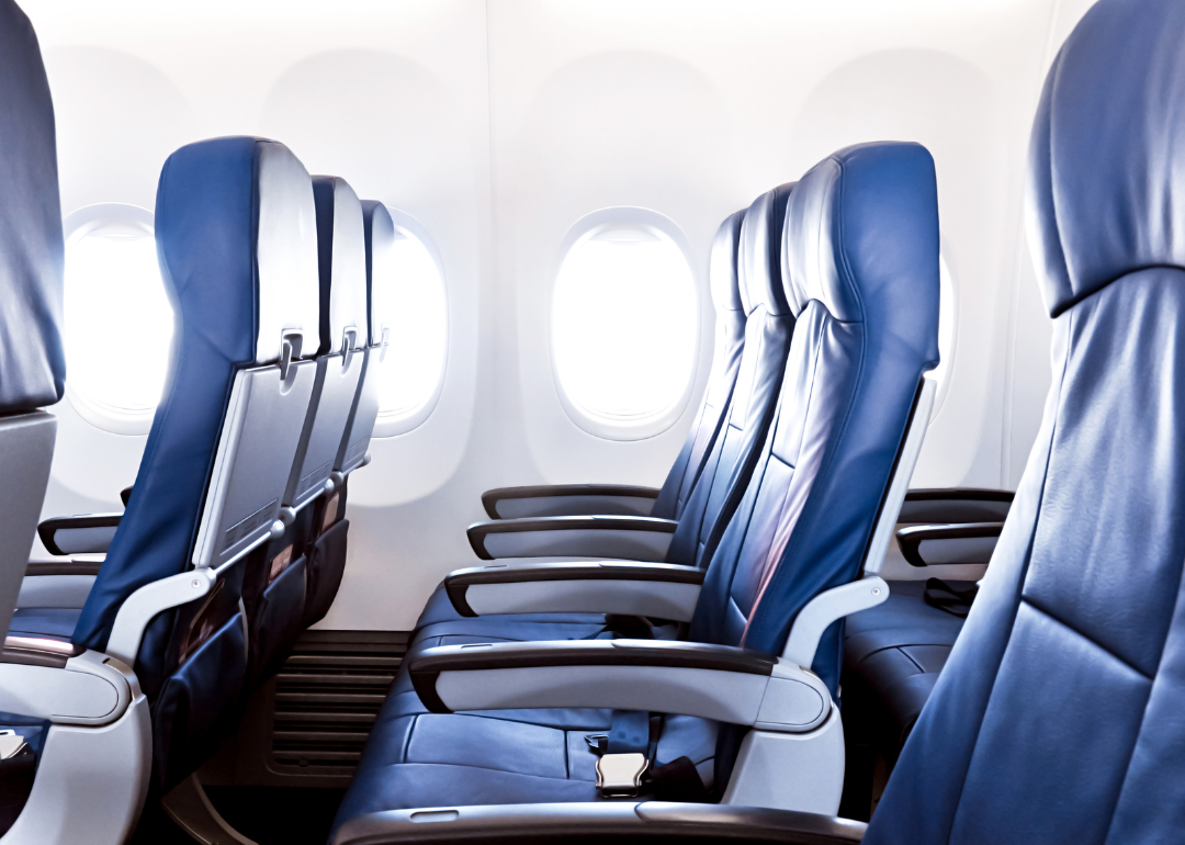 Which major airlines offer the most seat space in economy?