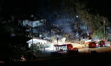 First responders at the scene of a helicopter crash in Riverside County