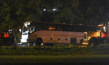 Authorities were on the scene Monday morning following a fatal bus crash Sunday evening on I-81 southbound near Lower Paxton Township