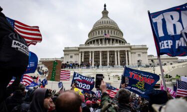 Pro-Trump supporters storm the U.S. Capitol following a rally with President Donald Trump on January 6