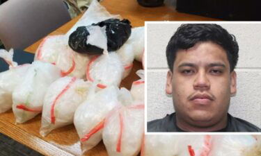 Over 40 pounds of meth was found after Johnathan De Jesus Monzon Valdivia was stopped for not using his turning signal.