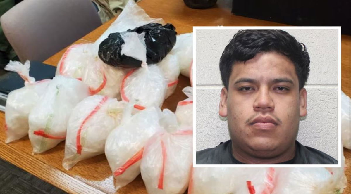 <i>Haralson County Sheriff/WANF</i><br/>Over 40 pounds of meth was found after Johnathan De Jesus Monzon Valdivia was stopped for not using his turning signal.