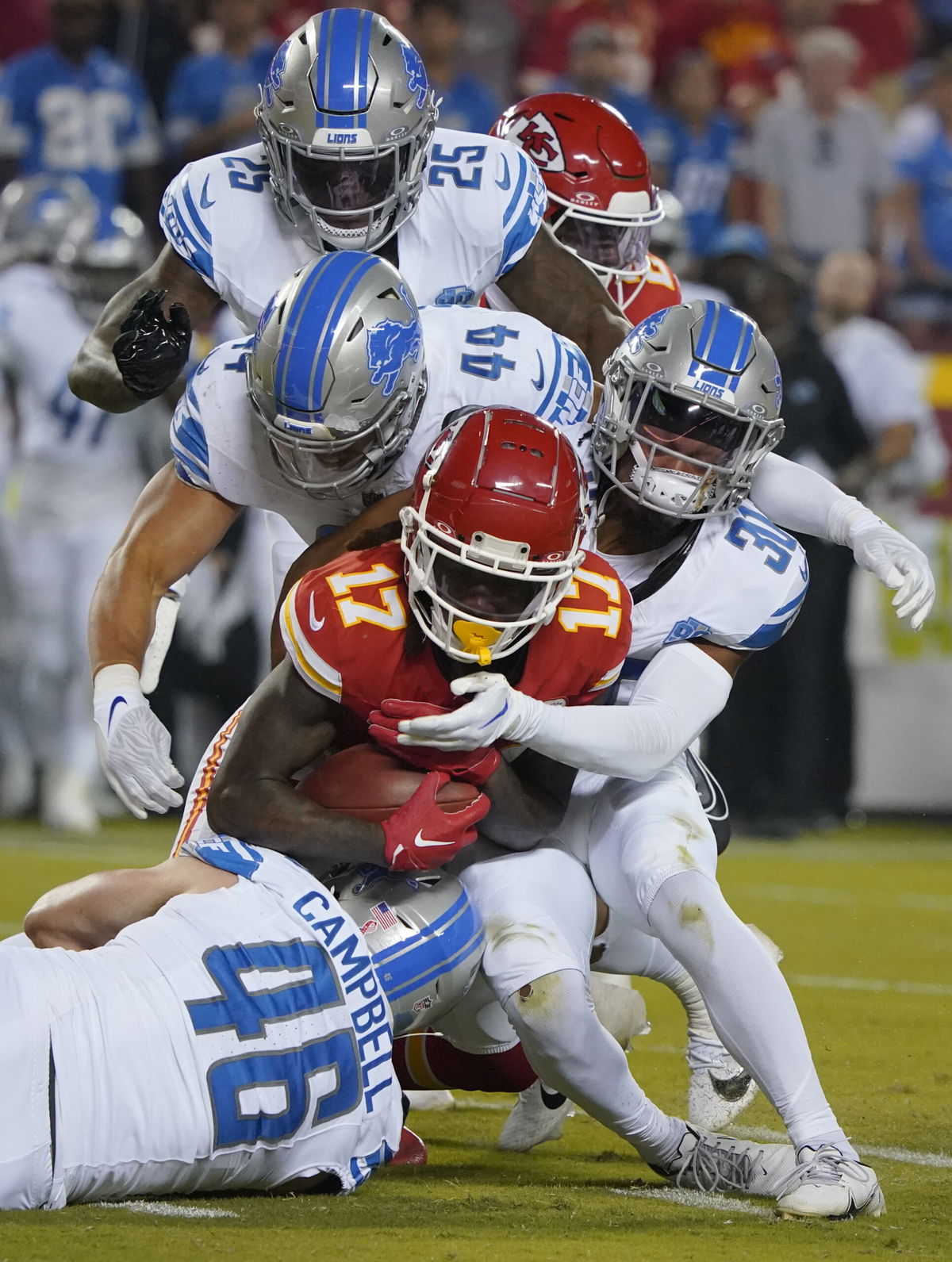 NFL Super Bowl champions Kansas City Chiefs lose season opener to Detroit  Lions 21-20 - ABC News