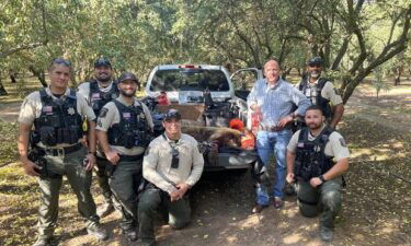 The Stanislaus County Sheriff's Department and the California Department of Fish and Wildlife (CDFW) were able to capture and tranquilize the nearly 2-year-old female bear on Monday.
