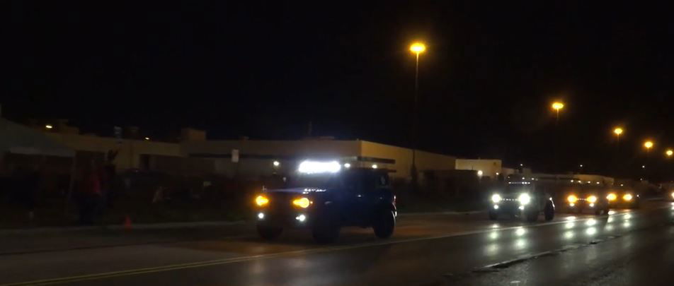 <i></i><br/>United Auto Workers union members in Michigan led a Ford Bronco caravan to the Stellantis Assembly Plant in Toledo