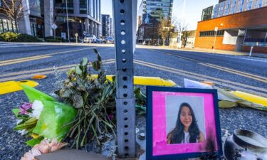 Protesters march late last week through downtown Seattle after the release of body camera footage of a city officer apparently joking about the death of Jaahnavi Kandula.