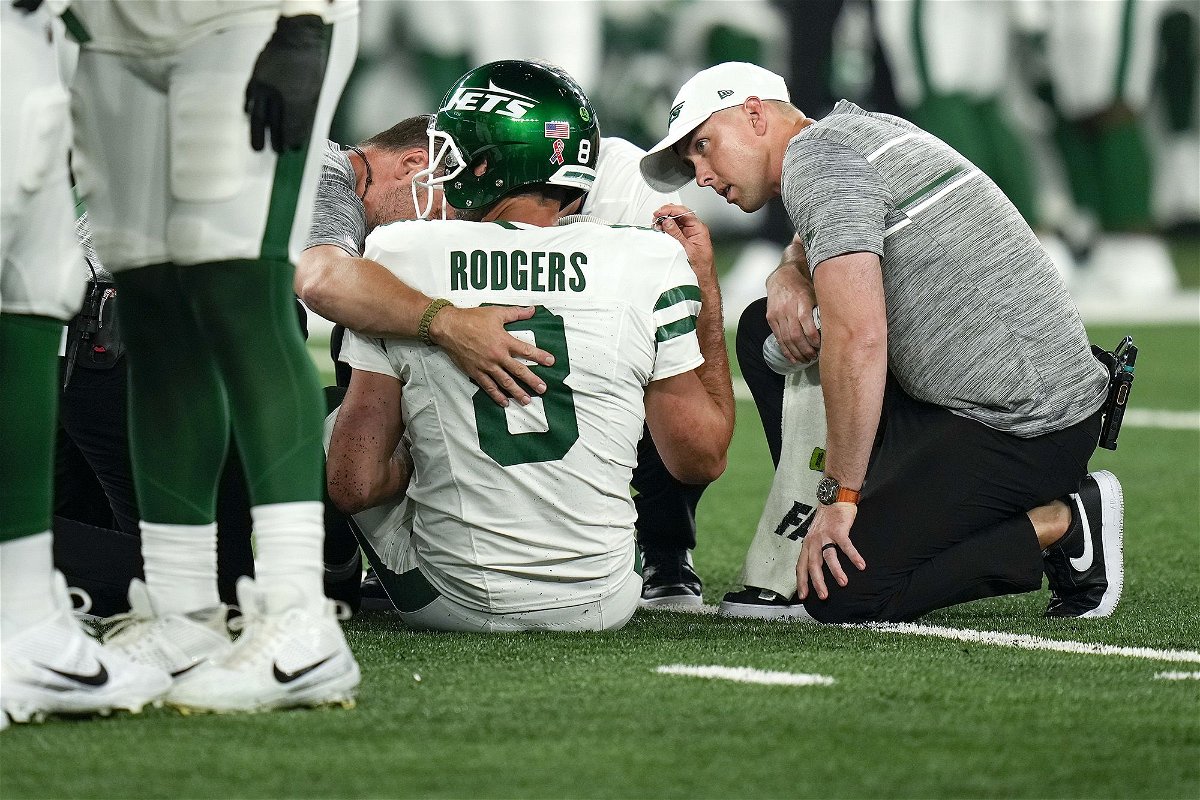 New York Jets quarterback Aaron Rodgers to miss the rest of the 2023 NFL  season with an Achilles tear, coach says - ABC17NEWS