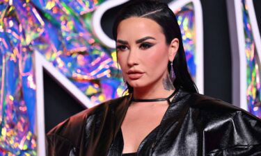 Demi Lovato arrives for the MTV Video Music Awards at the Prudential Center in Newark