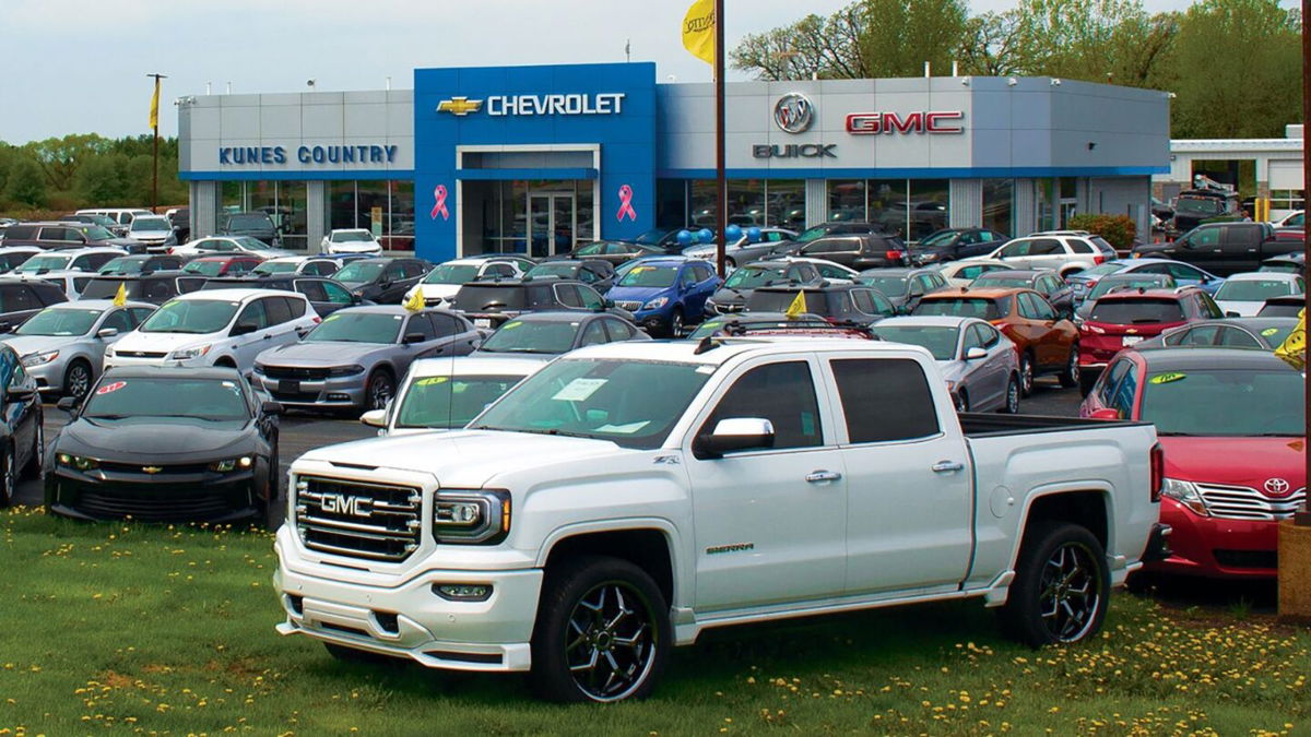 Kunes Chevrolet GMC dealership is pictured in Elkhorn, Wisconsin.

