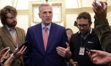 U.S. Speaker of the House Rep. Kevin McCarthy (R-CA) speaks to members of the press at the U.S. Capitol on September 22 in Washington