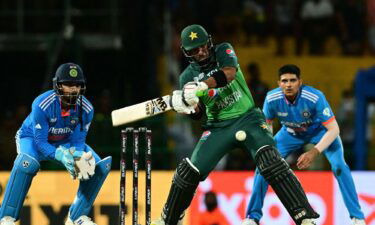 Pakistan's Iftikhar Ahmed during the Asia Cup 2023 match between India and Pakistan at the R. Premadasa Stadium in Colombo on September 11.