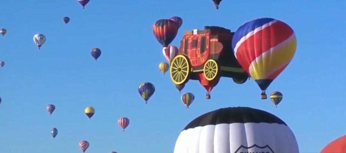 <i></i><br/>A hot air balloon was built to give wheelchair accessible rides during the Balloon Fiesta in Albuquerque