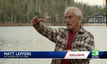 Matt Leffers said he was attacked by otters at Serene Lakes in Placer County