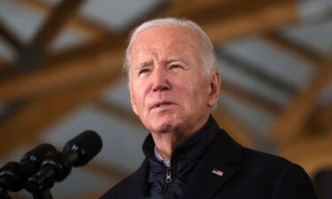 The Biden campaign is aiming to capitalize on the Democratic Party’s momentum after a strong election night. President Joe Biden is pictured here on November 1