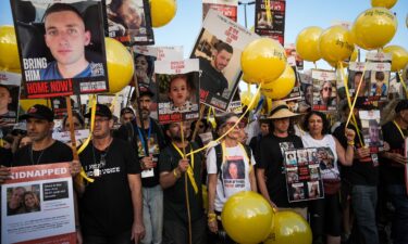 Family and supporters of the estimated 240 hostages held by Hamas in Gaza complete the final leg of a five-day solidarity rally calling for their return