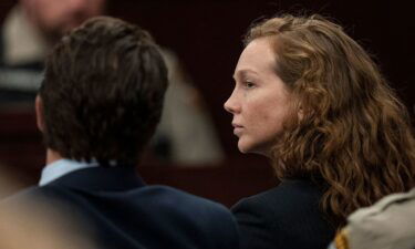 Kaitlin Armstrong sits with her defense lawyers during her murder trial at the Blackwell-Thurman Criminal Justice Center on Thursday