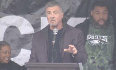 Beloved actor Sylvester Stallone drew a record crowd to the steps he made famous at the Philadelphia Museum of Art on December 3.