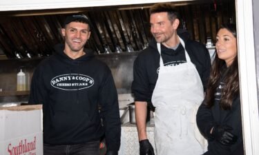 Bradley Cooper is seen working a charity food truck on December 6  in New York.