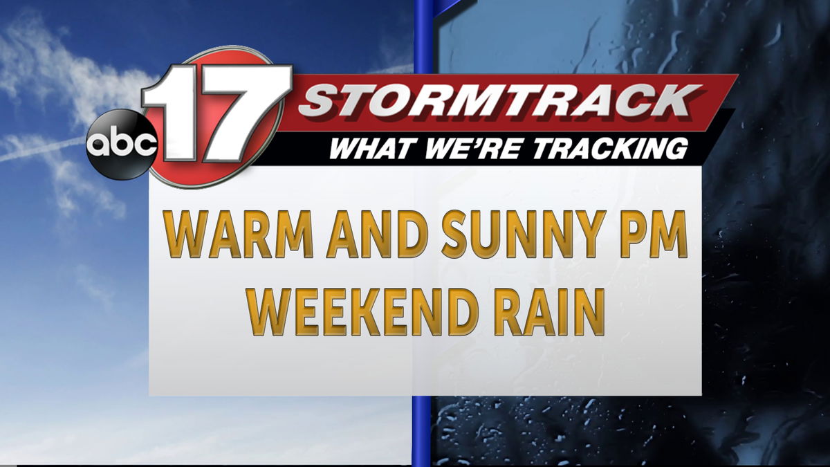 Tracking A Sunny And Warmer Afternoon With Possible Weekend Rain ...