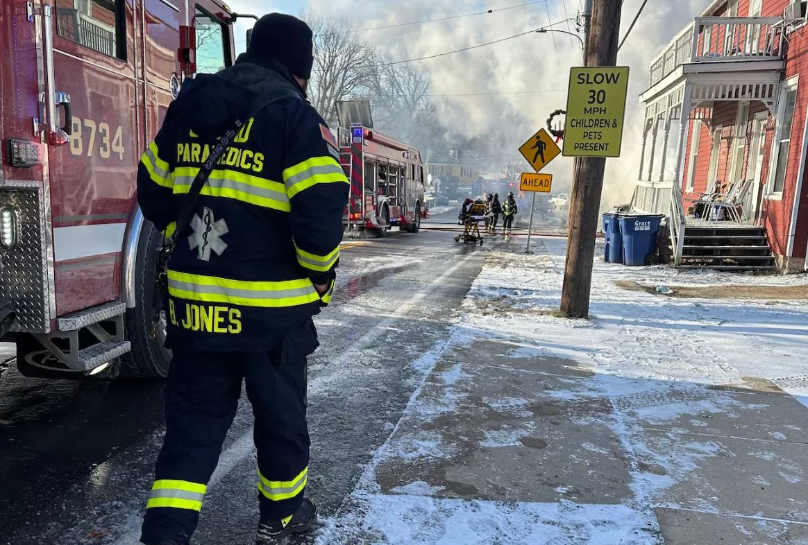 <i>St. Charles County Ambulance District/KMOV</i><br/>An Officer with St. Charles was injured when responding to a fire in Defiance