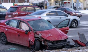 A car went airborne in Salt Lake City