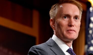 Sen. James Lankford (R-OK) speaks at a press conference on taxes at the U.S. Capitol Building on August 03