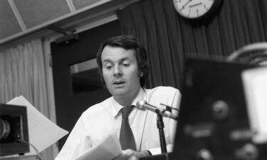 Charles Osgood is pictured here on CBS radio in 1972. The former CBS journalist died Tuesday at his home in New Jersey. He was 91 years old.