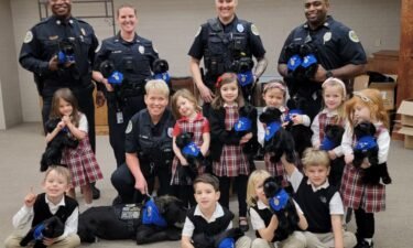 Covenant School students and Nashville police celebrated the school's police therapy dog’s birthday.