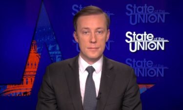 National Security Adviser Jake Sullivan is pictured during an interview with CNN on February 4.