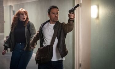 Bryce Dallas Howard and Sam Rockwell as an author and spy