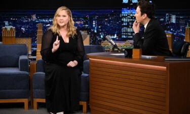 Comedian & actress Amy Schumer during an interview with host Jimmy Fallon on Tuesday