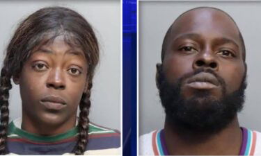 Germikia Denise Freeman and Charles Nathaniel Webb were arrested after allegedly fighting child at Poinciana Park Elementary School in Miami.