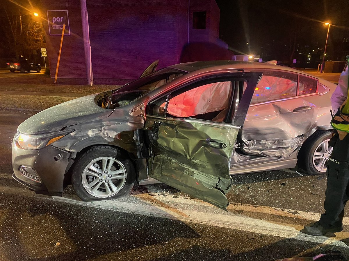 This car was hit on Monday night by a vehicle that was stolen on Pioneer Drive, according to a Boone County Sheriff's Office spokesman.