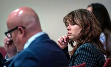 Hannah Gutierrez Reed sits with her attorney Jason Bowles