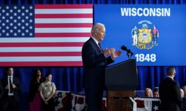 President Joe Biden speaks about rebuilding communities and creating well-paying jobs during a visit to Milwaukee