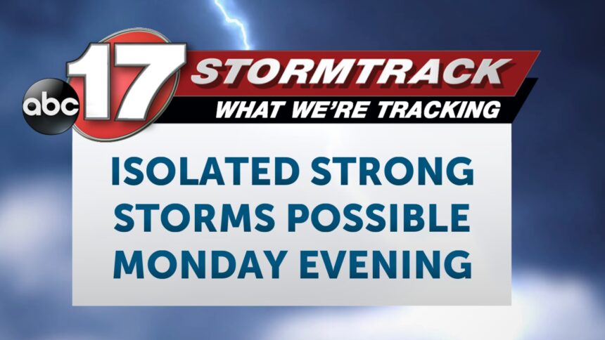 Insider Blog: A few isolated strong storms possible on Monday evening ...