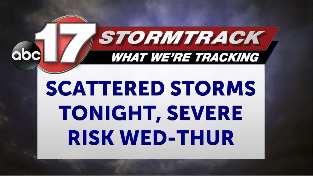 Tracking Scattered Storms Tonight, Severe Risk Possible Wednesday And ...