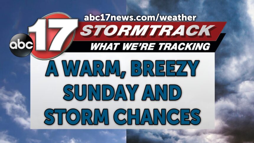 Tracking A Warm, Breezy Sunday And Storm Chances Monday - ABC17NEWS