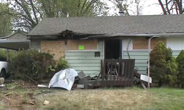 A school bus caught fire and rolled backward through a neighborhood and into family’s home.