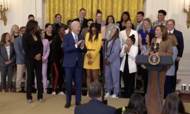 The Las Vegas Aces were back at the White House for their second straight year on May 9 after bringing home back-to-back WNBA championships in October.