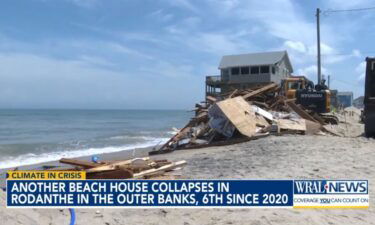 Another beach house has collapsed in the Outer Banks