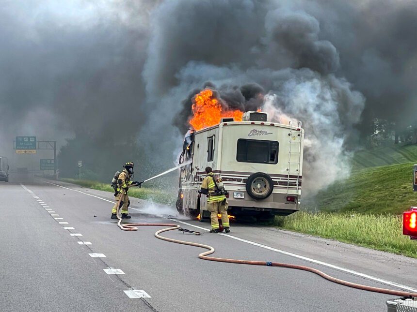 RV fire from CFD