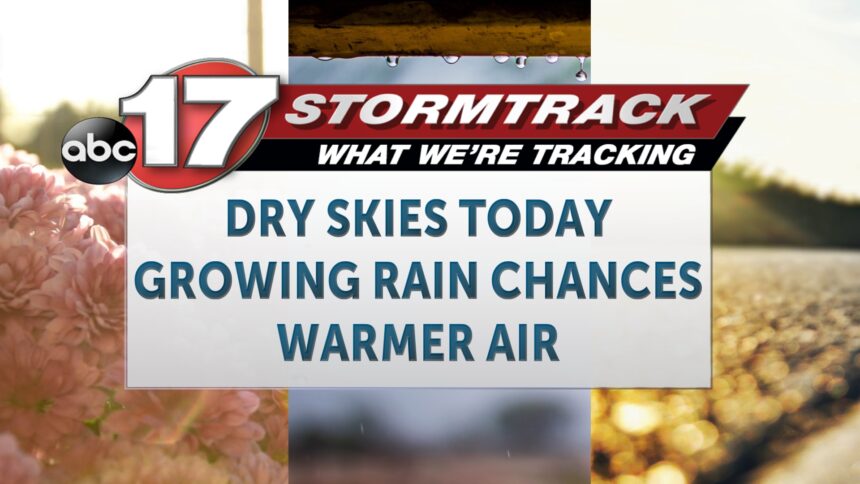 Tracking Rising Rain Chances And Temperatures - ABC17NEWS