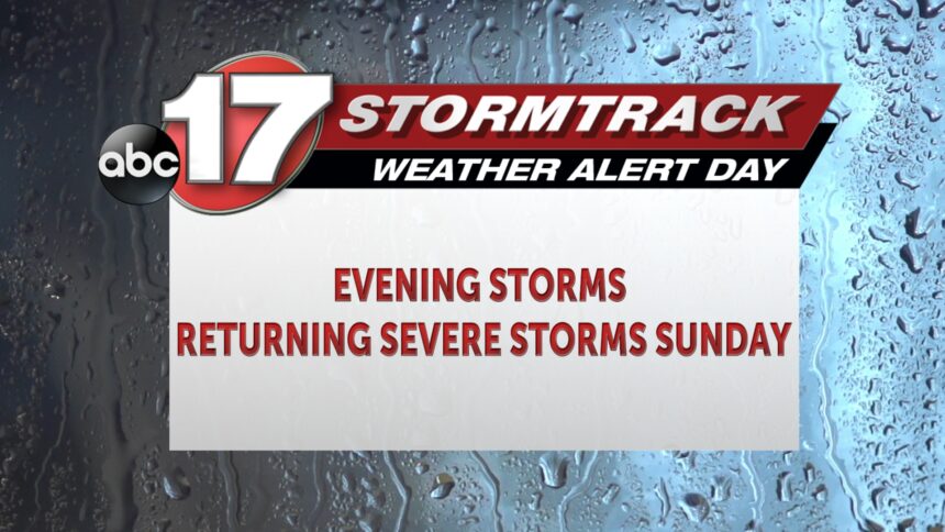 Tracking Possible Severe Storms This Afternoon And Sunday - Abc17news