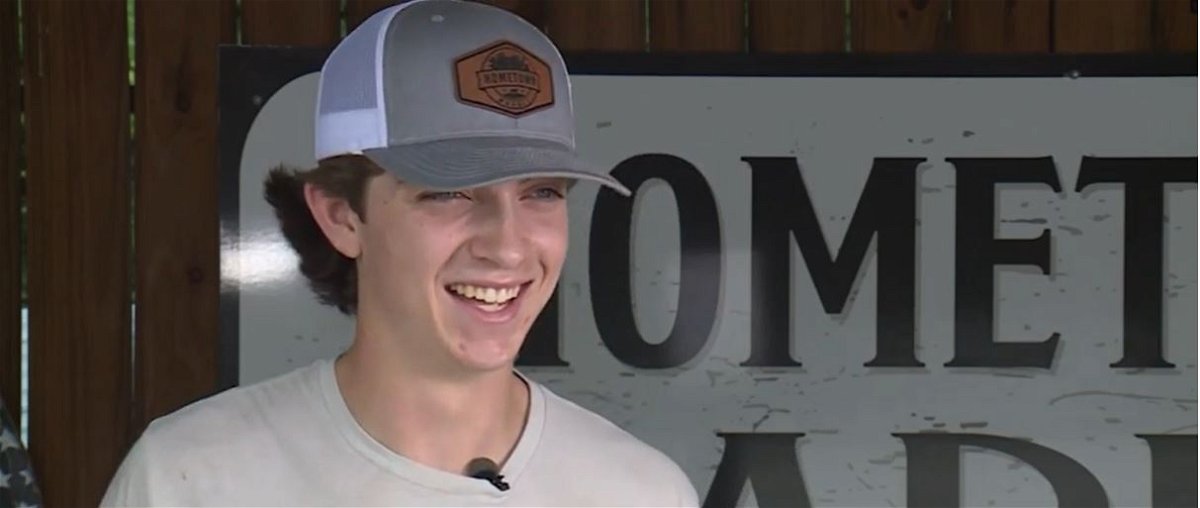 <i>WYFF via CNN Newsource</i><br/>Nineteen-year-old Jackson Brooks opened up Hometown Market in Clemson