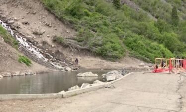 A woman was badly injured Monday after being hit by a falling rock at Bridal Veil Falls in Provo Canyon.