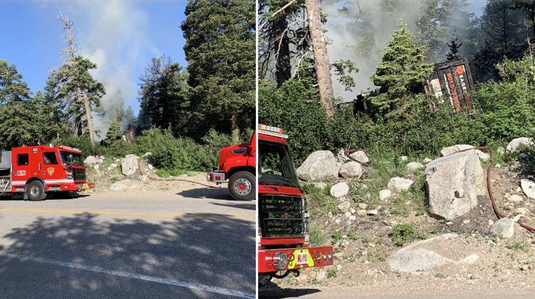 <i>Unified Police Department/KSTU via CNN Newsource</i><br/>Photos show a dump truck following crash in Little Cottonwood Canyon