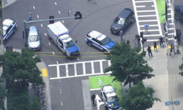 Boston Police sealed off part of the Seaport after a shooting there.