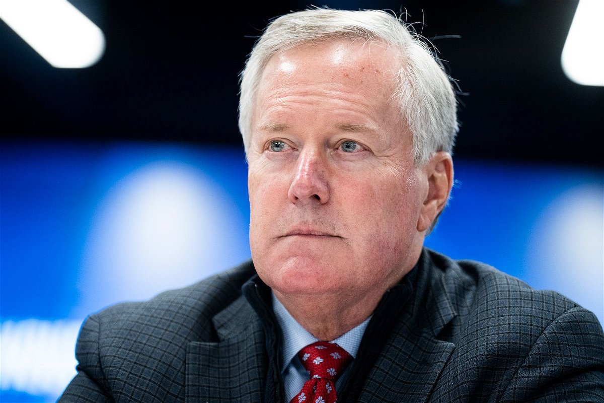 Former Rep. Mark Meadows, R-N.C., seen here in November 2022, pleaded not guilty on June 7 to criminal charges in Arizona.
