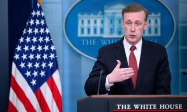US National Security Advisor Jake Sullivan speaks during the daily briefing in the Brady Briefing Room of the White House in Washington